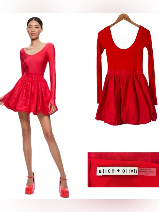Alice + Olivia Dresses & Skirts - Alice + Olivia Chara Long-Sleeve Mini Dress